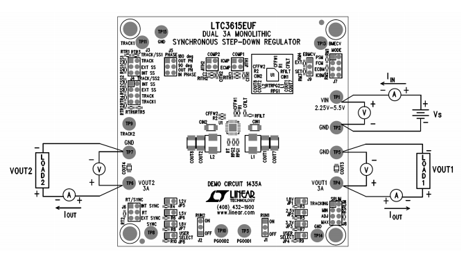 原理图 - Analog Devices Inc. DC1435演示电路